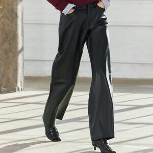 LIKE NEW Zara Faux Leather Straight Leg Pants ZW Collection